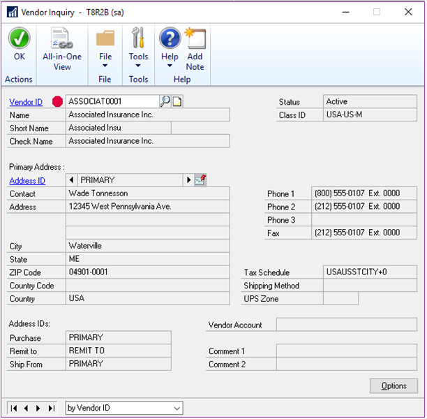 Microsoft Dynamics GP 2018 R2 Feature of the Day-Display Vendor Hold Status1
