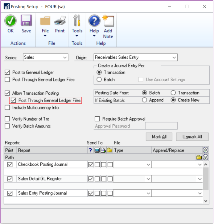 Microsoft Dynamics GP 2018 R2 Feature of the Day-Transaction Level Post Through General Ledger