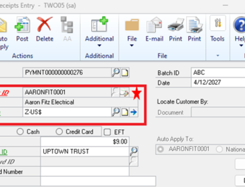 Microsoft Dynamics GP October 2023 Release New Feature – Print & Email Cash Receipts Enhanced