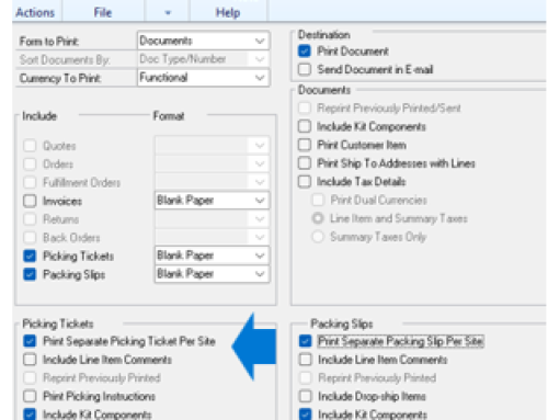 Microsoft Dynamics GP October 2023 Release New Feature – Print Sales Order Processing Blank Picking Ticket Template